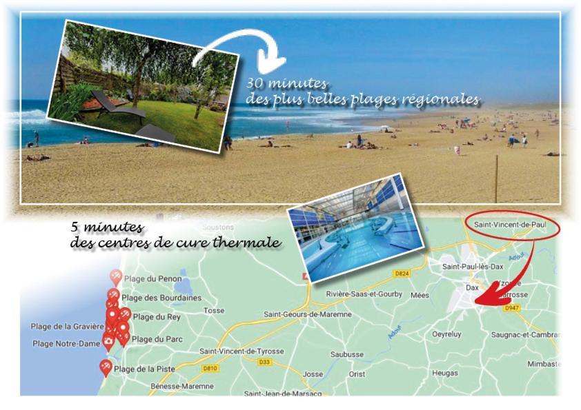 Dax Location Maison Avec Spa Saint-Vincent-de-Paul  Εξωτερικό φωτογραφία